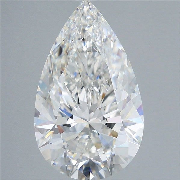 7.10 Carat Pear Shaped, Ideal Cut, F Color, VS1 Clarity, IGI Certified Lab Grown Diamond