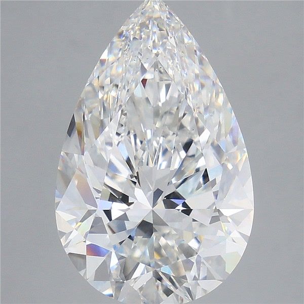 8.02 Carat Pear Shaped, Ideal Cut, E Color, VS2 Clarity, IGI Certified Lab Grown Diamond