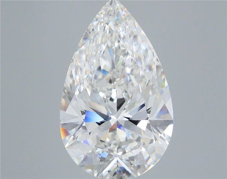 9.00 Carat Pear Shaped, Ideal Cut, E Color, VVS2 Clarity, IGI Certified Lab Grown Diamond
