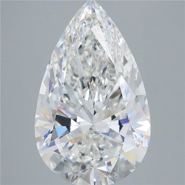 11.53 Carat Pear Shaped, Excellent Cut, F Color, VVS2 Clarity, IGI Certified Lab Grown Diamond