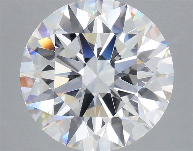 6.08 Carat Round Shaped, Ideal Cut, F Color, VS1 Clarity, IGI Certified Lab Grown Diamond