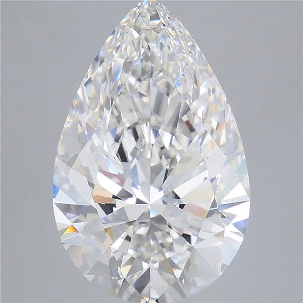 8.50 Carat Pear Shaped, Ideal Cut, E Color, VVS2 Clarity, IGI Certified Lab Grown Diamond