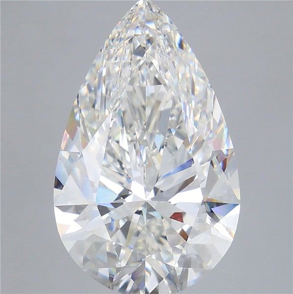 8.55 Carat Pear Shaped, Ideal Cut, F Color, VVS2 Clarity, IGI Certified Lab Grown Diamond
