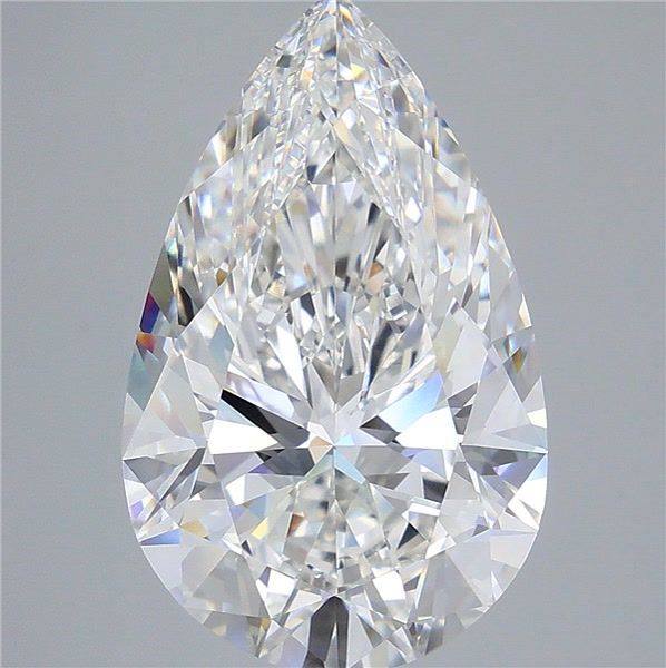 10.06 Carat Pear Shaped, Ideal Cut, F Color, VVS2 Clarity, IGI Certified Lab Grown Diamond