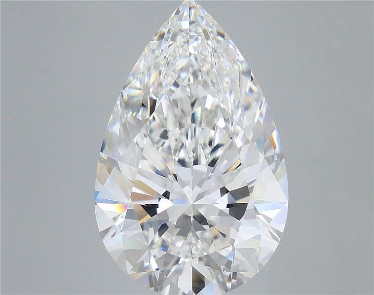 10.53 Carat Pear Shaped, Ideal Cut, F Color, VVS2 Clarity, IGI Certified Lab Grown Diamond
