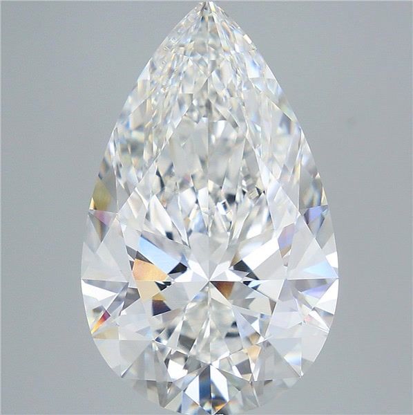 12.06 Carat Pear Shaped, Ideal Cut, F Color, VVS2 Clarity, IGI Certified Lab Grown Diamond