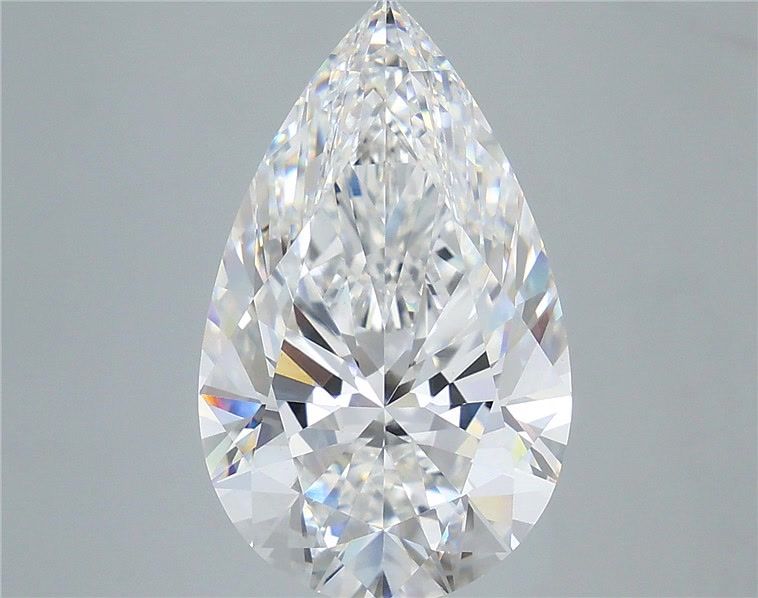 8.55 Carat Pear Shaped, Ideal Cut, F Color, VVS2 Clarity, IGI Certified Lab Grown Diamond
