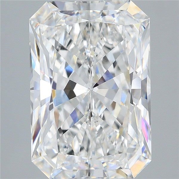 6.10 Carat Radiant Shaped, Ideal Cut, E Color, VVS2 Clarity, IGI Certified Lab Grown Diamond