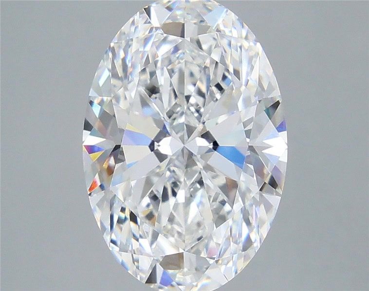 5.53 Carat Oval Shaped, Ideal Cut, E Color, VVS2 Clarity, IGI Certified Lab Grown Diamond