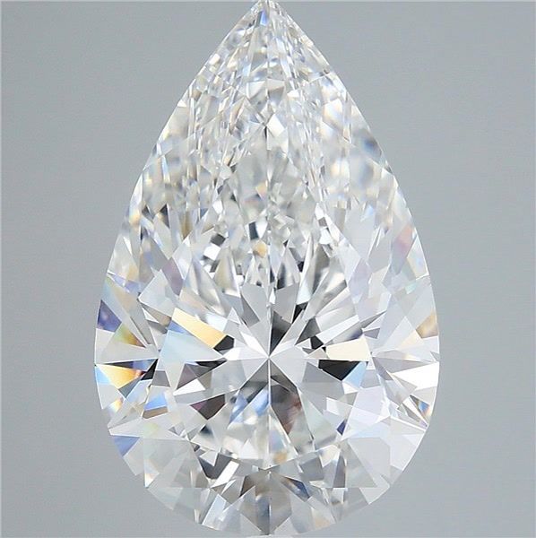 7.55 Carat Pear Shaped, Ideal Cut, E Color, VVS2 Clarity, IGI Certified Lab Grown Diamond