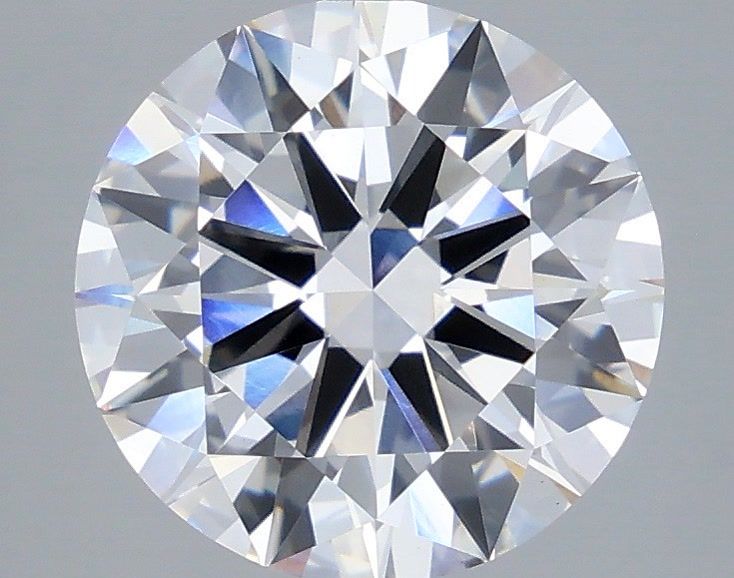 4.08 Carat Round Shaped, Excellent Cut, F Color, VS1 Clarity, IGI Certified Lab Grown Diamond