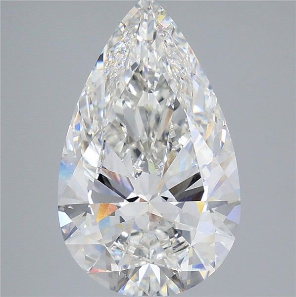 6.51 Carat Pear Shaped, Ideal Cut, F Color, VS1 Clarity, IGI Certified Lab Grown Diamond