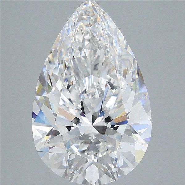 6.57 Carat Pear Shaped, Ideal Cut, E Color, VS1 Clarity, IGI Certified Lab Grown Diamond