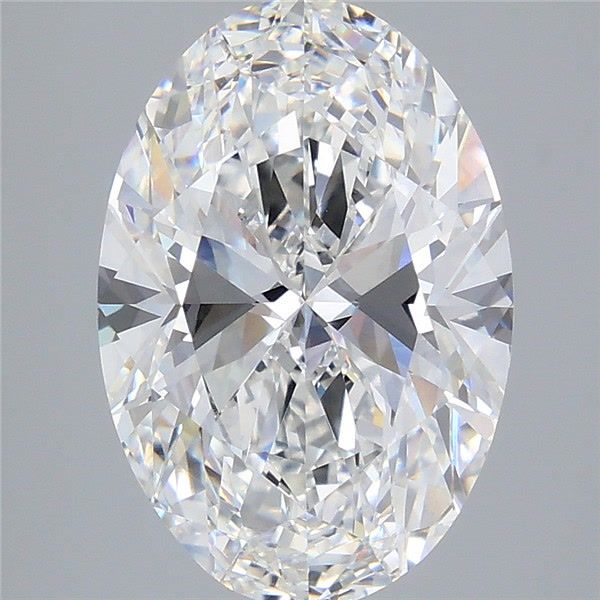 6.07 Carat Oval Shaped, Ideal Cut, E Color, VVS2 Clarity, IGI Certified Lab Grown Diamond