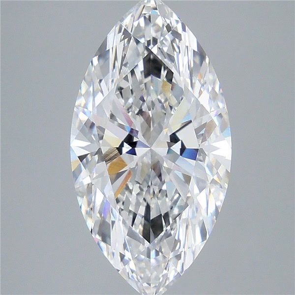 5.58 Carat Marquise Shaped, Ideal Cut, E Color, VVS2 Clarity, IGI Certified Lab Grown Diamond
