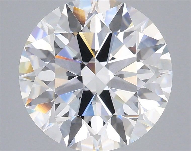 5.57 Carat Round Shaped, Ideal Cut, E Color, VVS2 Clarity, IGI Certified Lab Grown Diamond