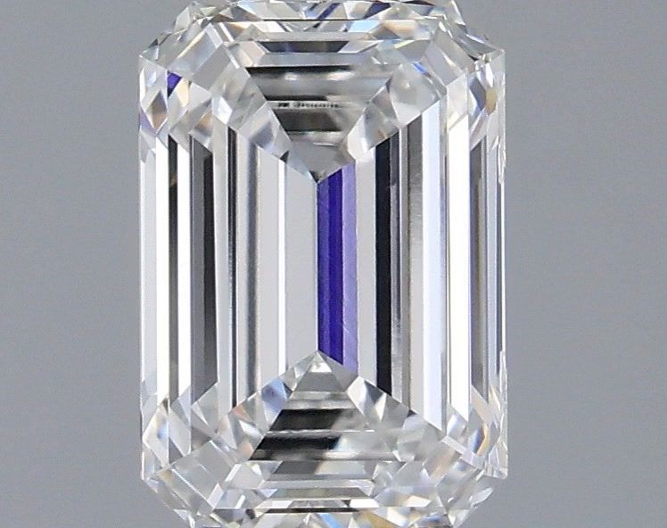1.59 Carat Emerald Shaped, Ideal Cut, E Color, VVS2 Clarity, IGI Certified Lab Grown Diamond