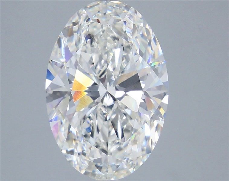 5.50 Carat Oval Shaped, Ideal Cut, F Color, VS1 Clarity, IGI Certified Lab Grown Diamond