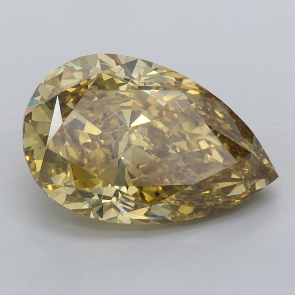 3.02 Carat Pear Shaped, Very Good Cut, SI1 Clarity, IGI Certified Lab Grown Diamond