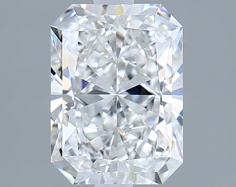 2.05 Carat Radiant Shaped, Ideal Cut, E Color, VVS1 Clarity, IGI Certified Lab Grown Diamond