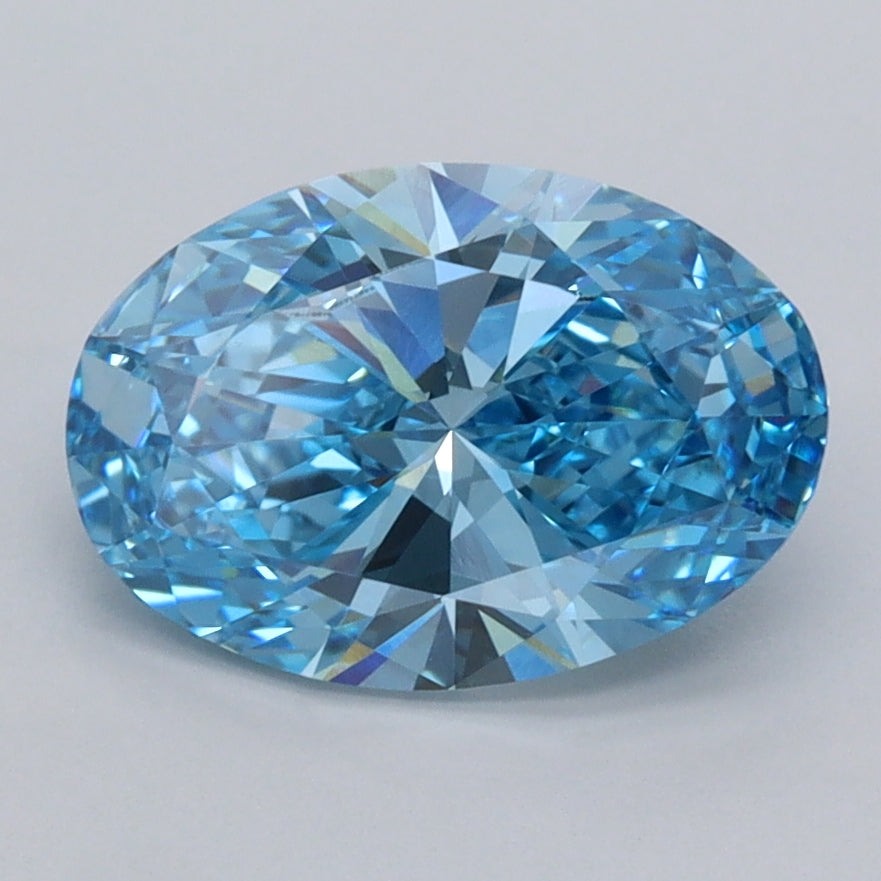 2.00 Carat Oval Shaped, Excellent Cut, VVS2 Clarity, IGI Certified Lab Grown Diamond