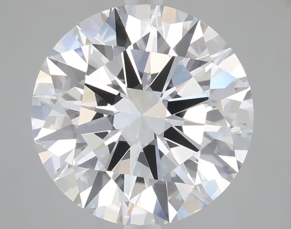 4.08 Carat Round Shaped, Excellent Cut, F Color, VVS2 Clarity, IGI Certified Lab Grown Diamond
