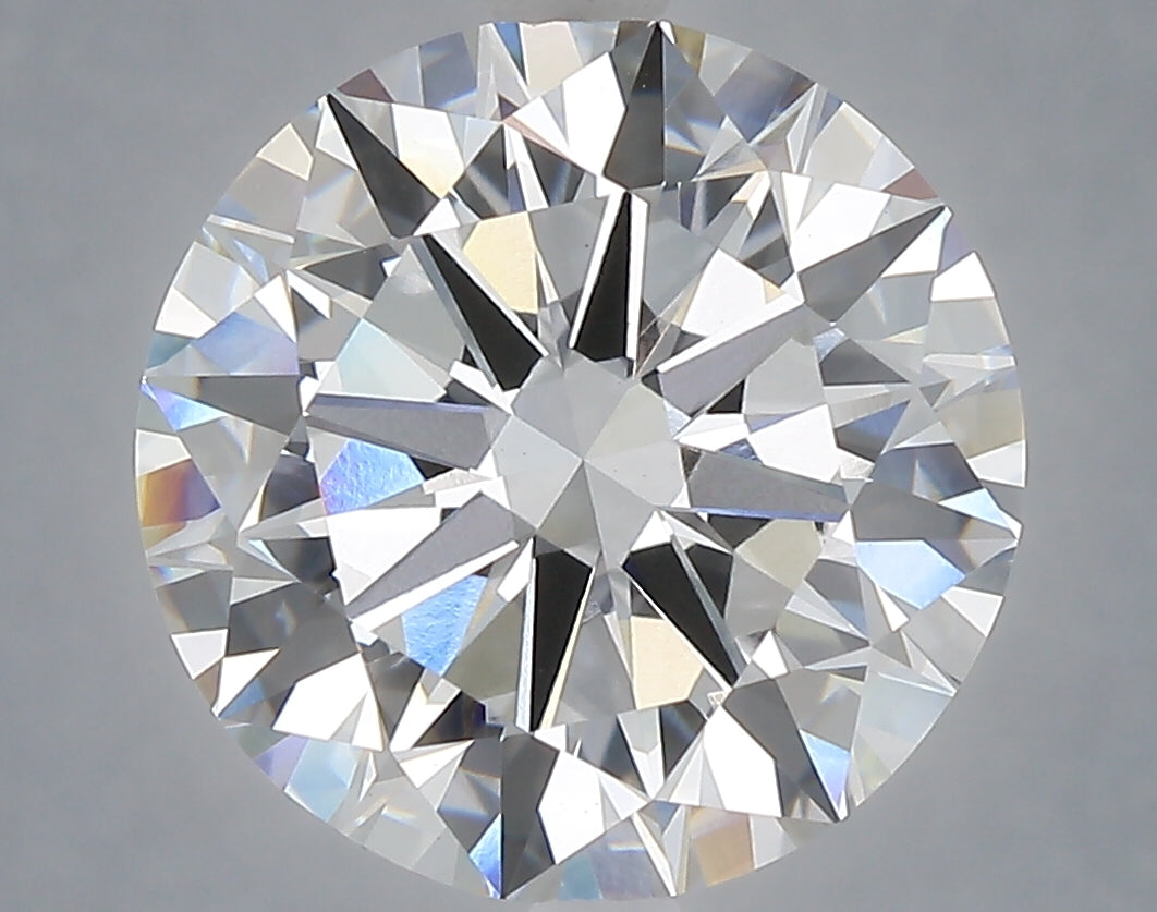 6.01 Carat Round Shaped, Excellent Cut, E Color, VVS2 Clarity, IGI Certified Lab Grown Diamond