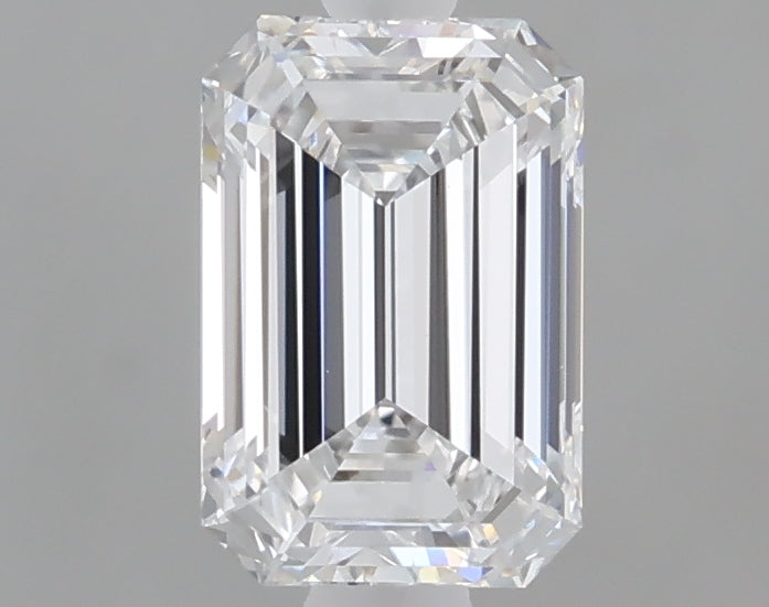 1.10 Carat Emerald Shaped, Ideal Cut, D Color, VVS2 Clarity, IGI Certified Lab Grown Diamond