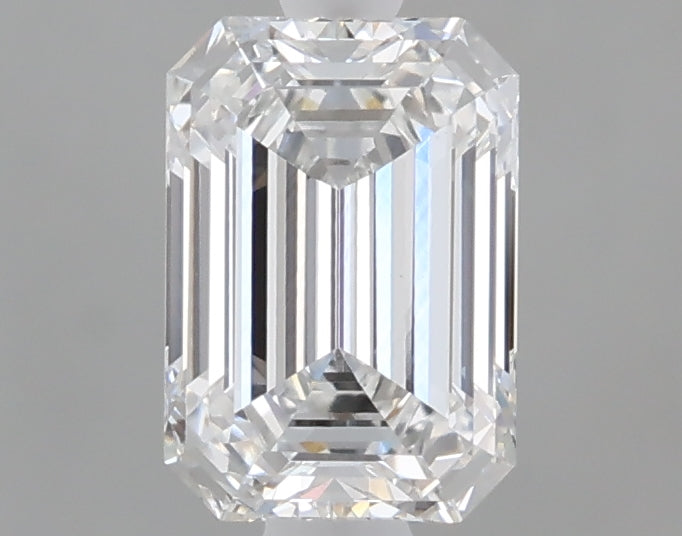 1.10 Carat Emerald Shaped, Ideal Cut, E Color, VVS2 Clarity, IGI Certified Lab Grown Diamond