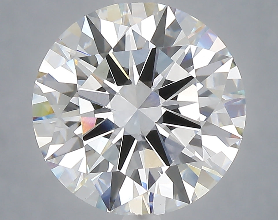 4.10 Carat Round Shaped, Excellent Cut, E Color, VVS2 Clarity, IGI Certified Lab Grown Diamond