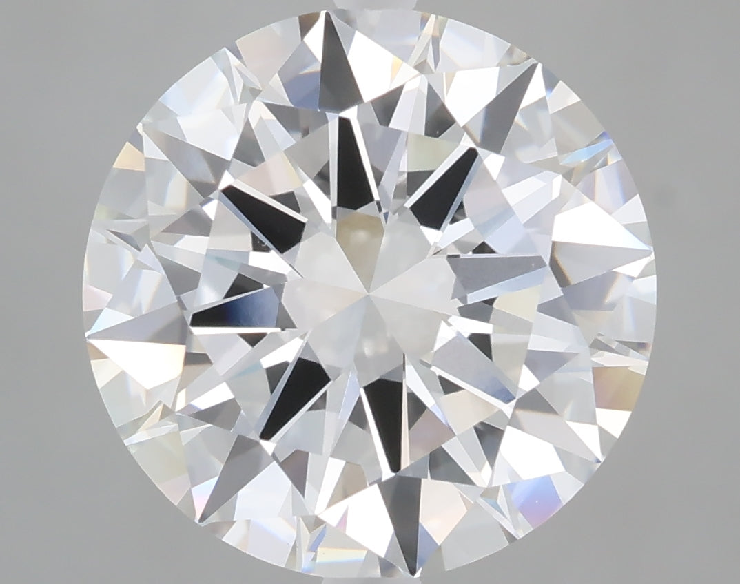 6.00 Carat Round Shaped, Excellent Cut, F Color, VVS2 Clarity, IGI Certified Lab Grown Diamond