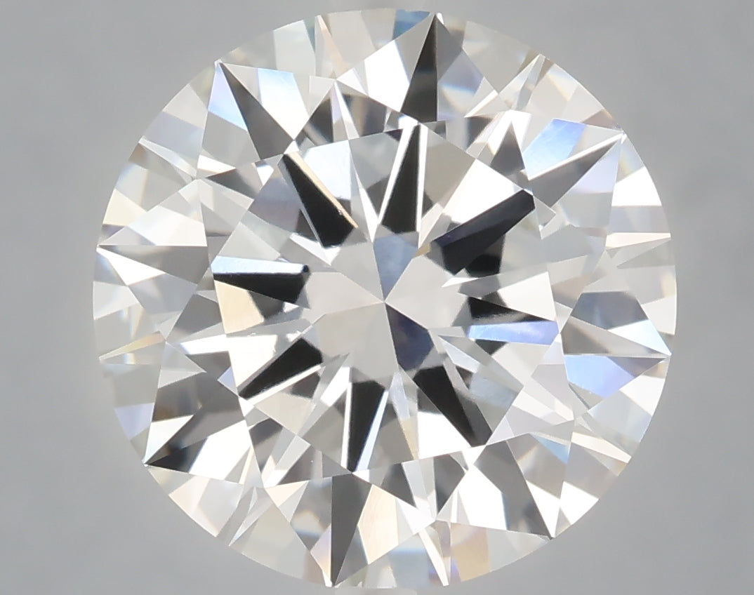 6.02 Carat Round Shaped, Excellent Cut, F Color, VVS2 Clarity, IGI Certified Lab Grown Diamond