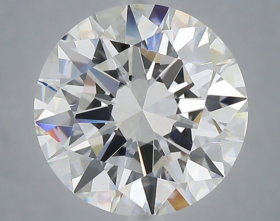4.04 Carat Round Shaped, Excellent Cut, E Color, VS1 Clarity, IGI Certified Lab Grown Diamond