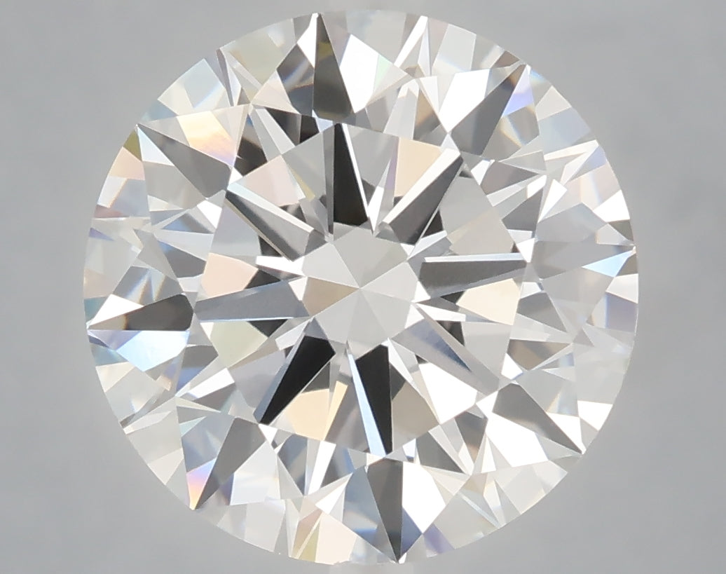 6.00 Carat Round Shaped, Excellent Cut, F Color, VVS2 Clarity, IGI Certified Lab Grown Diamond