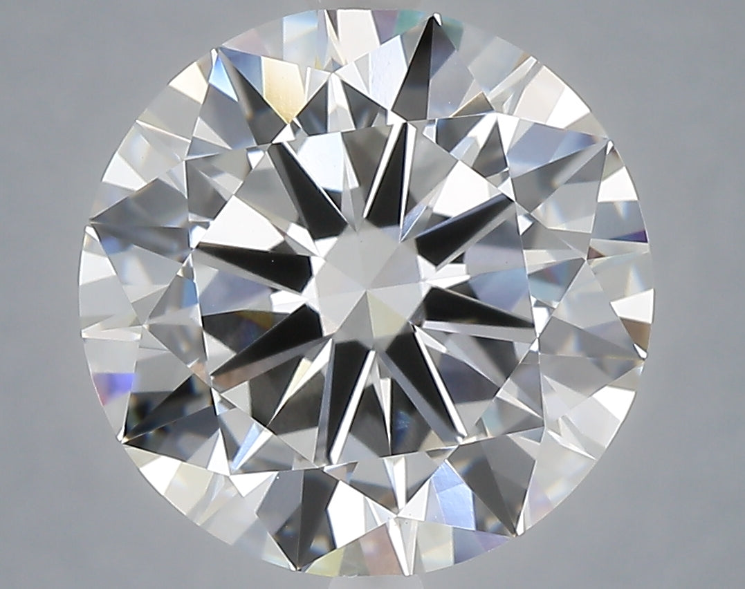 6.02 Carat Round Shaped, Excellent Cut, E Color, VVS2 Clarity, IGI Certified Lab Grown Diamond