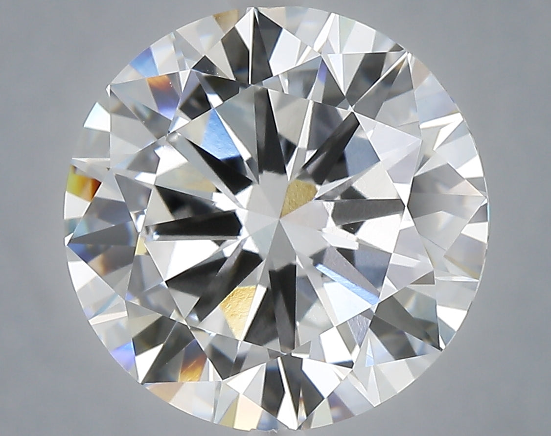 7.02 Carat Round Shaped, Excellent Cut, F Color, VVS2 Clarity, IGI Certified Lab Grown Diamond