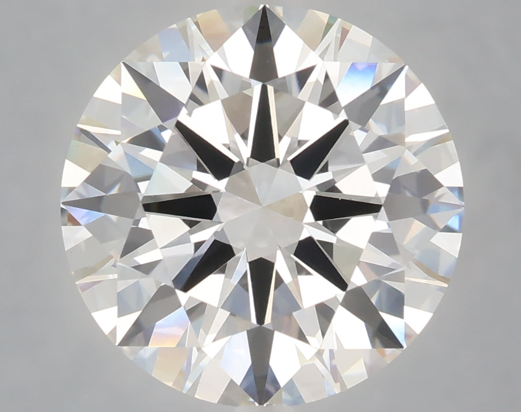 6.07 Carat Round Shaped, Excellent Cut, F Color, VVS2 Clarity, IGI Certified Lab Grown Diamond