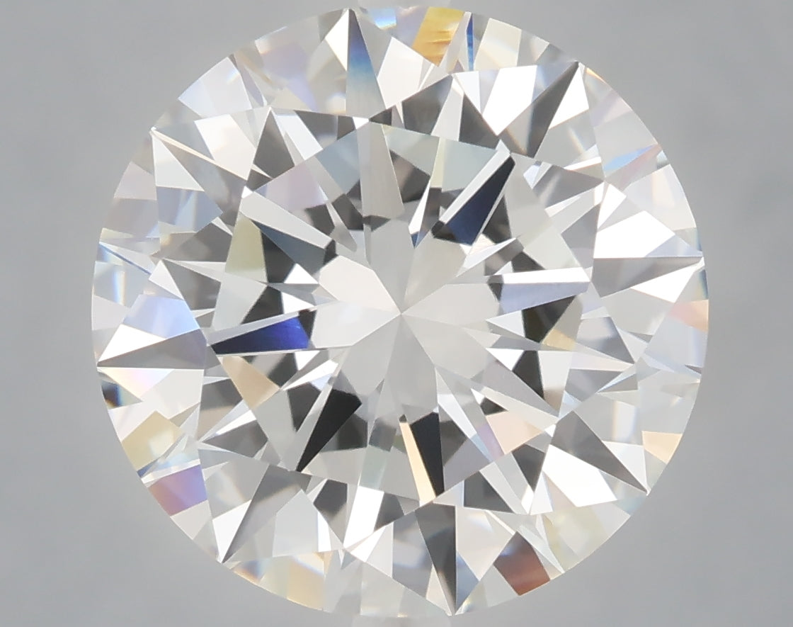 5.02 Carat Round Shaped, Excellent Cut, E Color, VS1 Clarity, IGI Certified Lab Grown Diamond