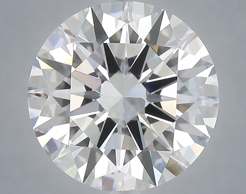 5.09 Carat Round Shaped, Ideal Cut, F Color, VVS2 Clarity, IGI Certified Lab Grown Diamond