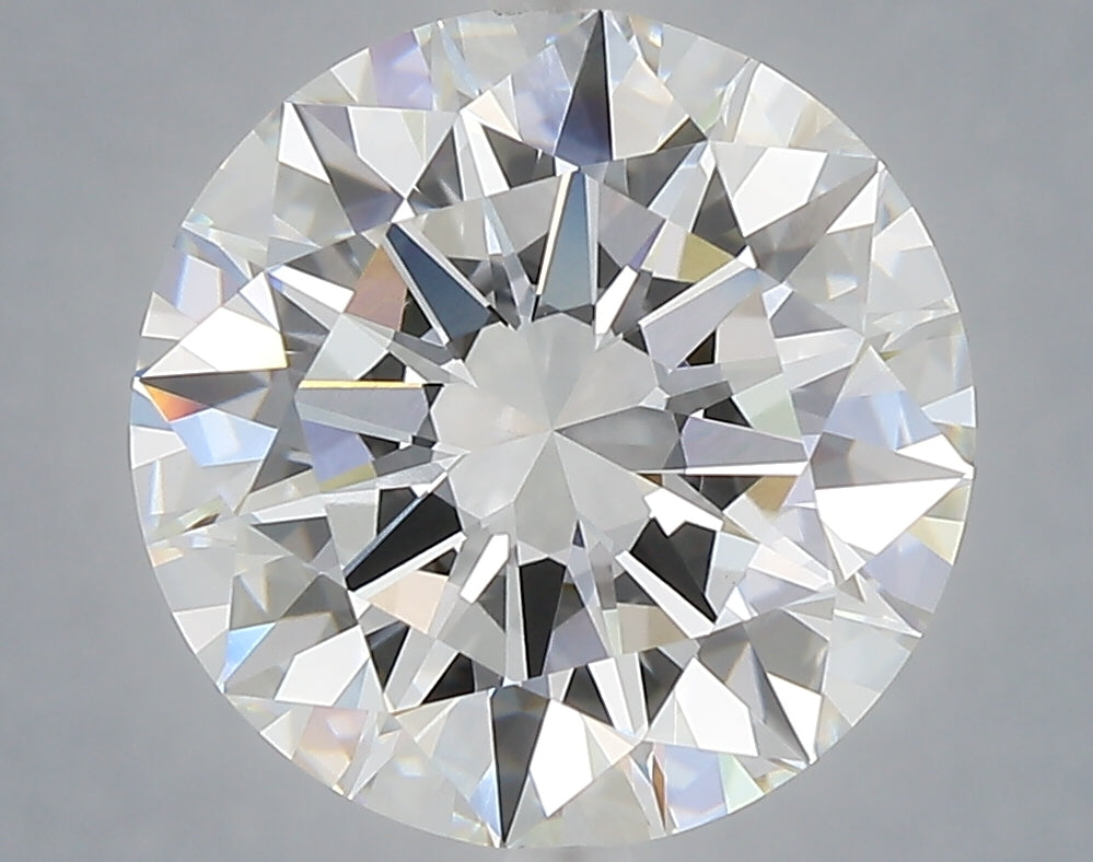 5.08 Carat Round Shaped, Excellent Cut, F Color, VVS2 Clarity, IGI Certified Lab Grown Diamond