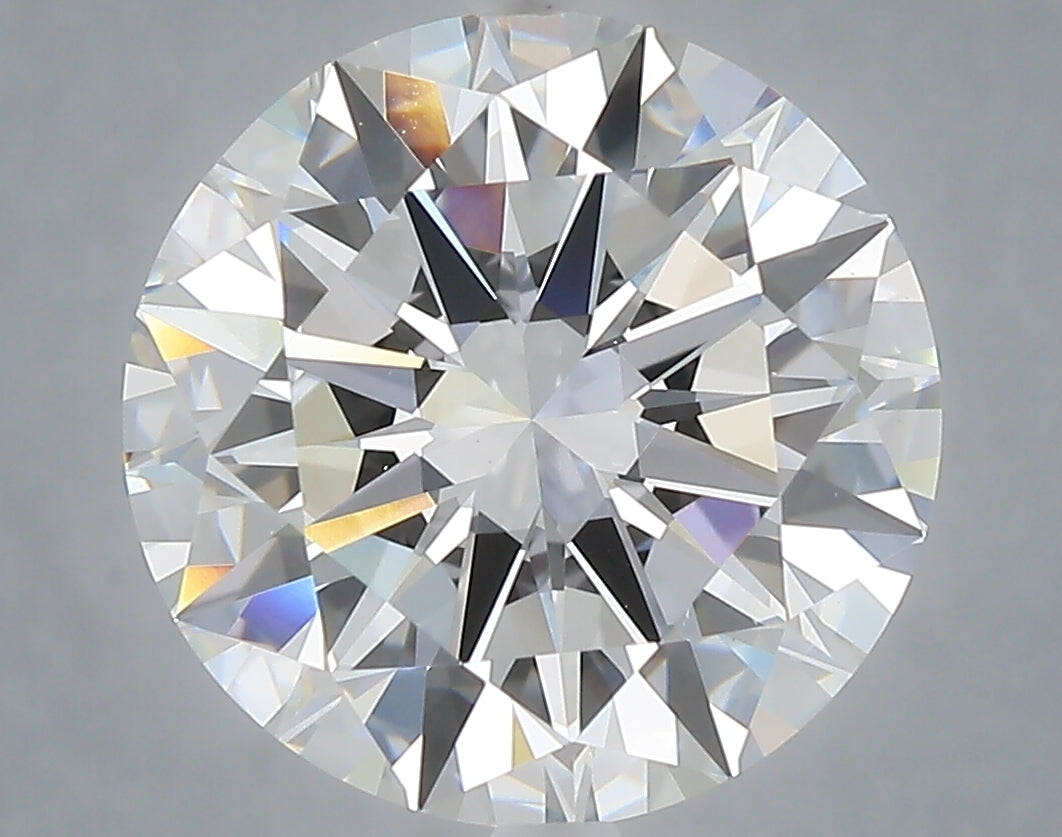6.00 Carat Round Shaped, Excellent Cut, E Color, VS1 Clarity, IGI Certified Lab Grown Diamond