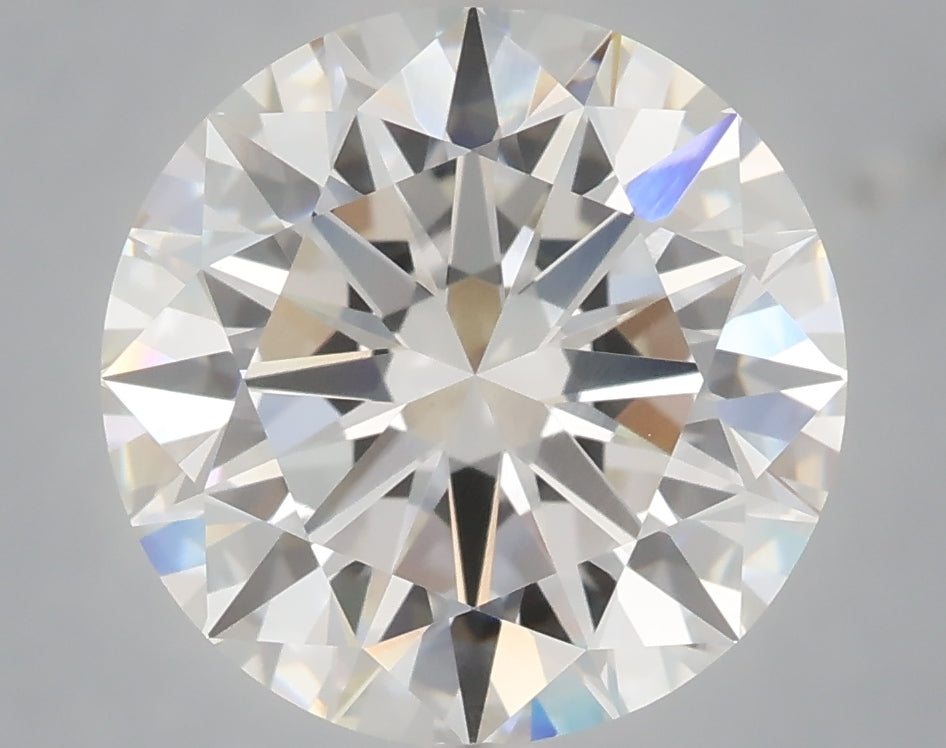 5.08 Carat Round Shaped, Excellent Cut, F Color, VVS2 Clarity, IGI Certified Lab Grown Diamond