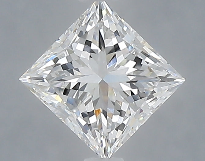 1.05 Carat Princess Shaped, Excellent Cut, D Color, VVS2 Clarity, IGI Certified Lab Grown Diamond