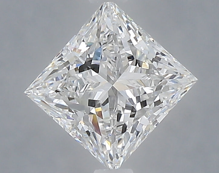 1.09 Carat Princess Shaped, Ideal Cut, D Color, VVS2 Clarity, IGI Certified Lab Grown Diamond