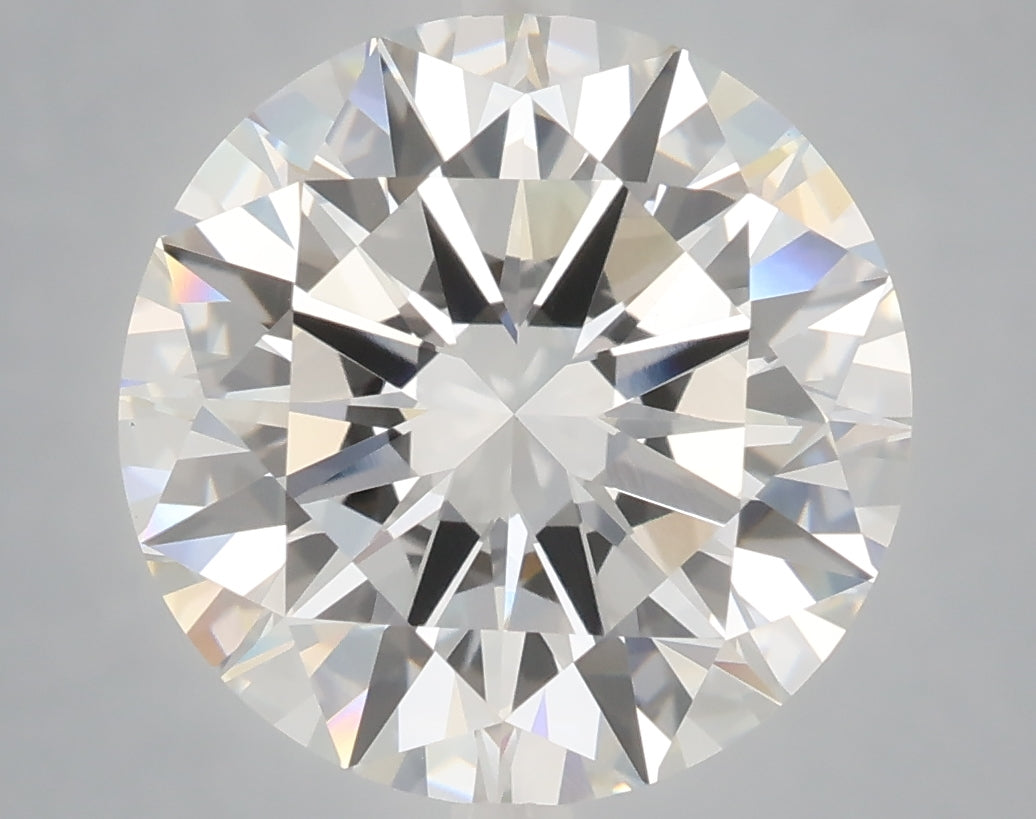 6.06 Carat Round Shaped, Excellent Cut, F Color, VVS2 Clarity, IGI Certified Lab Grown Diamond