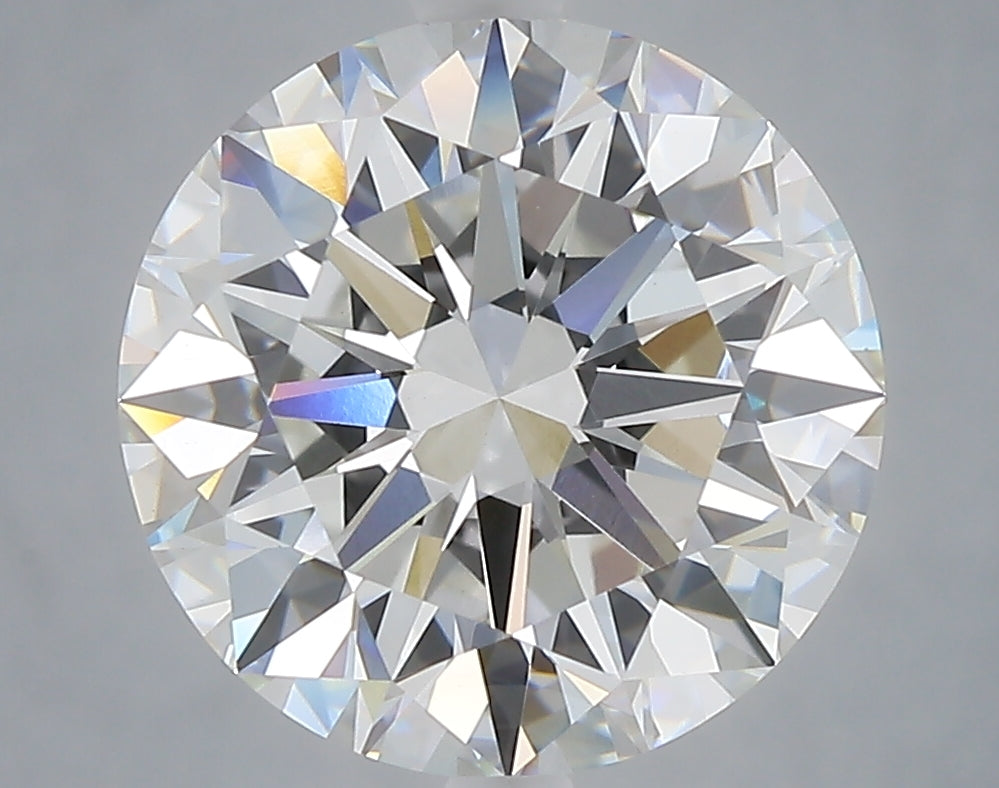 5.09 Carat Round Shaped, Excellent Cut, F Color, VVS2 Clarity, IGI Certified Lab Grown Diamond