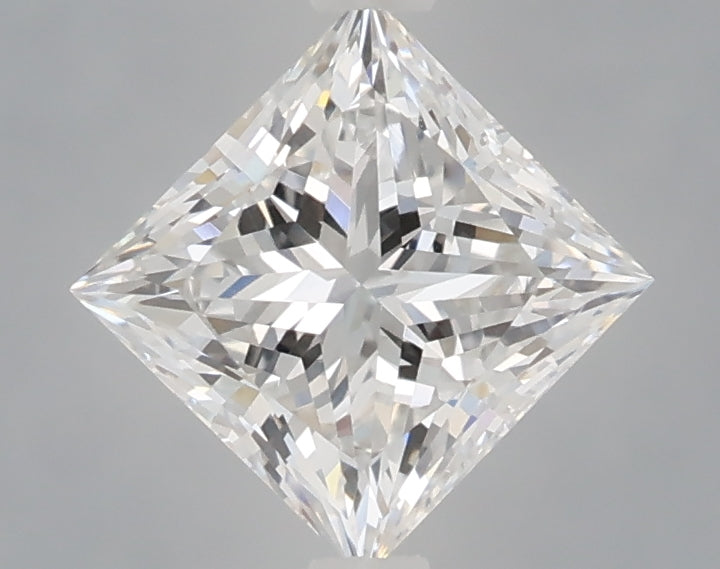 1.04 Carat Princess Shaped, Ideal Cut, D Color, VVS2 Clarity, IGI Certified Lab Grown Diamond