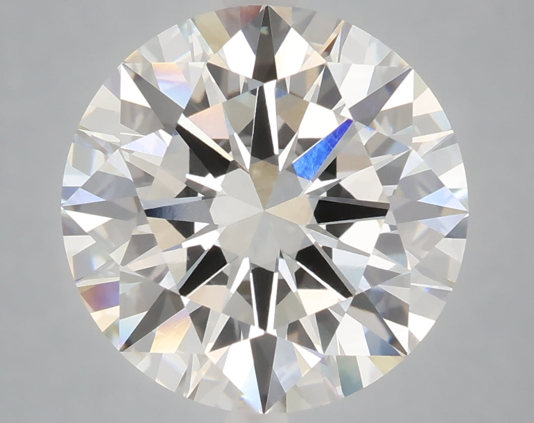 6.10 Carat Round Shaped, Excellent Cut, F Color, VVS2 Clarity, IGI Certified Lab Grown Diamond