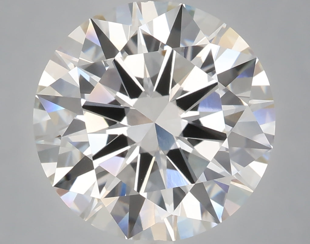 5.08 Carat Round Shaped, Excellent Cut, F Color, VVS2 Clarity, IGI Certified Lab Grown Diamond