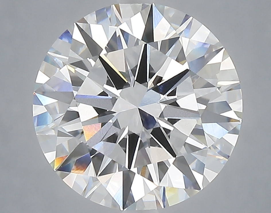 4.08 Carat Round Shaped, Excellent Cut, E Color, VVS2 Clarity, IGI Certified Lab Grown Diamond